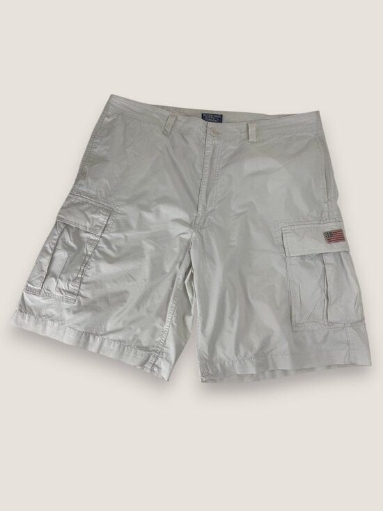Polo Ralph Lauren Jeans Co. Other - Vintage Polo Jeans Co‎ Ralph Lauren Cargo Shorts RL Flag Patch Beige Size 40